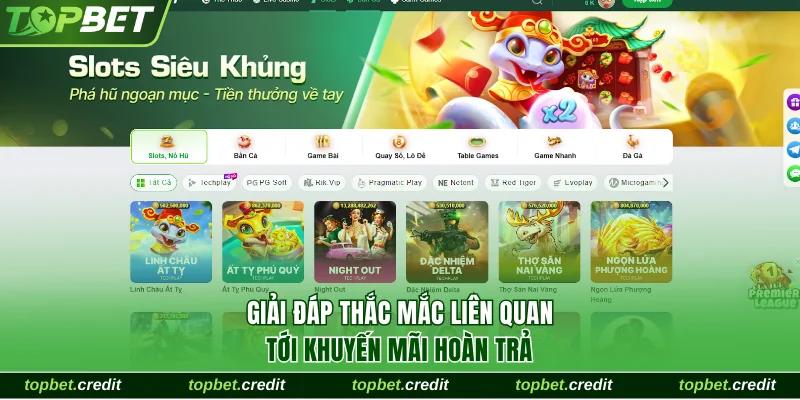 Khuyến Mãi Hoàn Trả 1.2% Cực Chất Lượng Cho Người Chơi 3 Giải đáp thắc mắc liên quan tới khuyến mãi hoàn trả