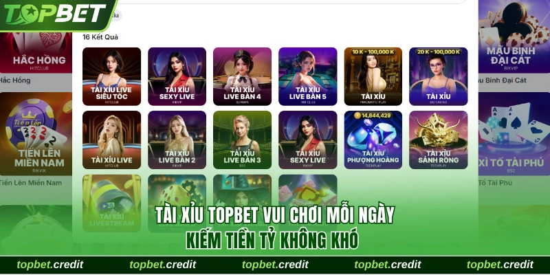 Game 6 Tài xỉu TopBet